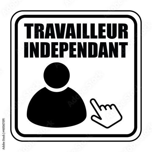 Logo travailleur indépendant.