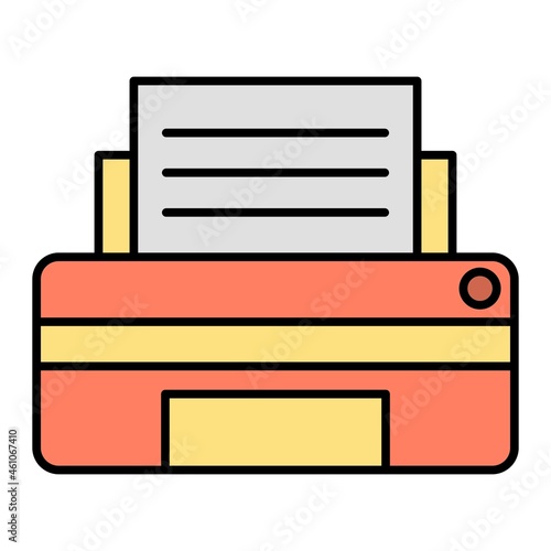 Wallpaper Mural Vector Printer Filled Outline Icon Design Torontodigital.ca