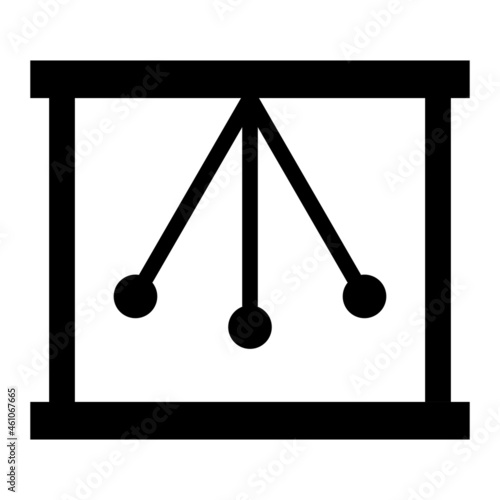 Vector Pendulum Glyph Icon Design