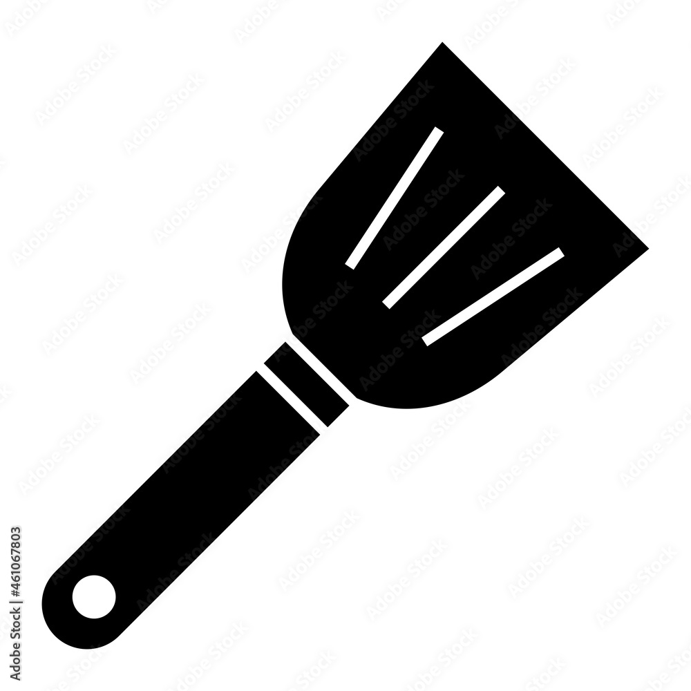 Vector Spatula Glyph Icon Design Vector Spatula Glyph Icon Design