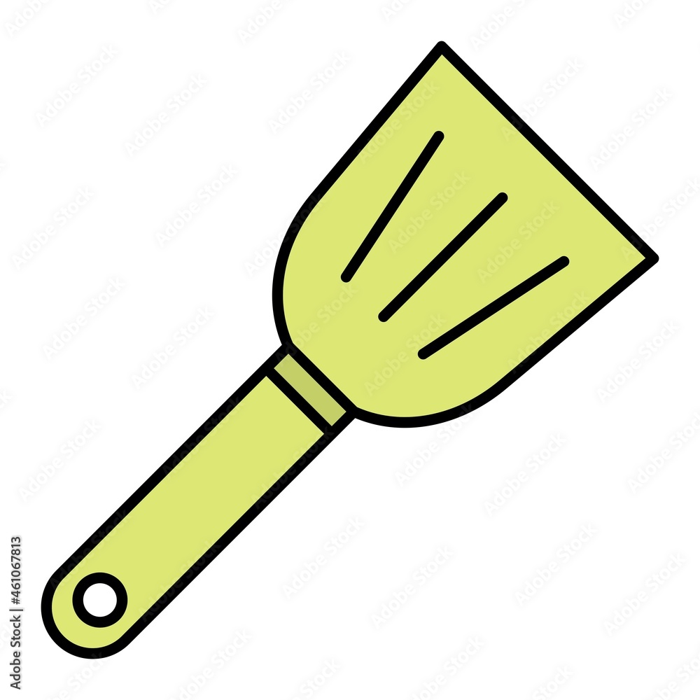 Vector Spatula Filled Outline Icon Design Vector Spatula Filled Outline Icon Design