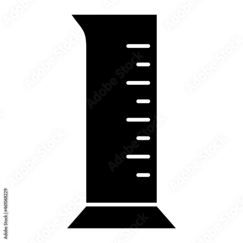 Vector Graduated Cylinder Glyph Icon Design