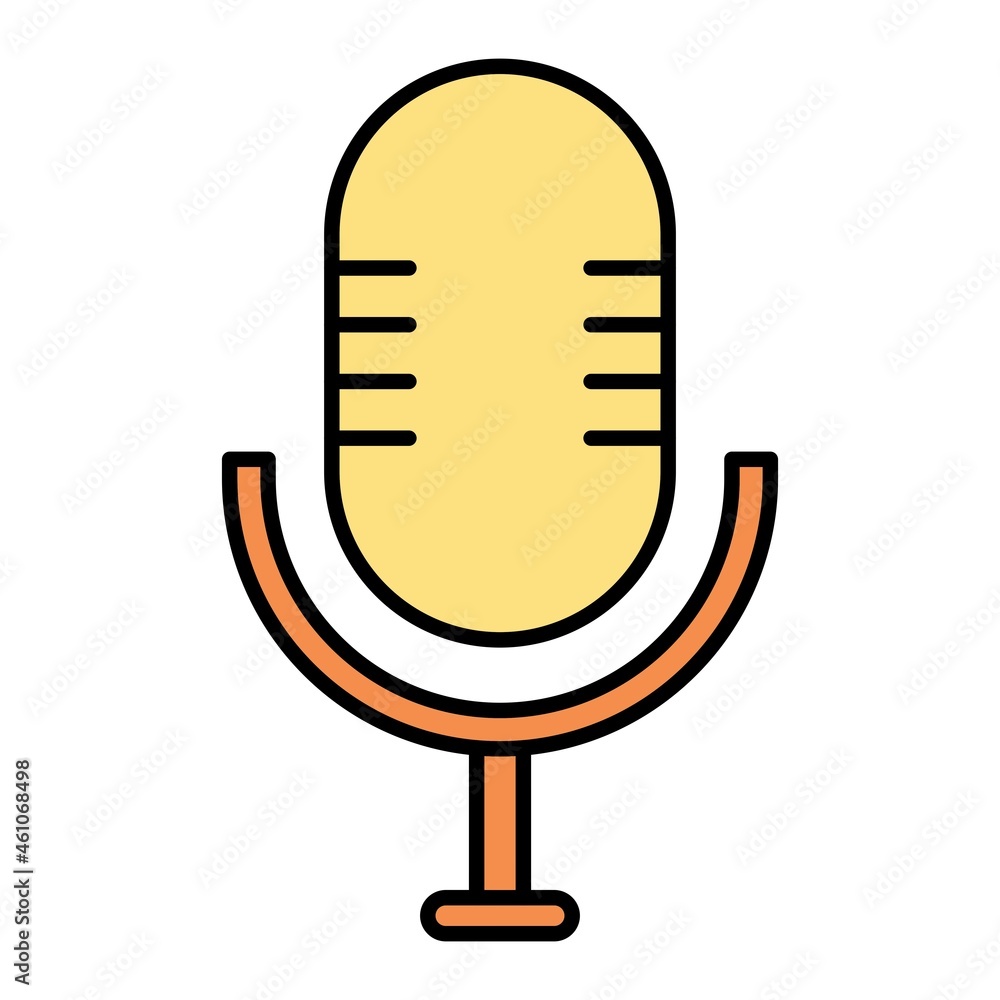 Vector Voice Control Filled Outline Icon Design Vector Voice Control Filled Outline Icon Design