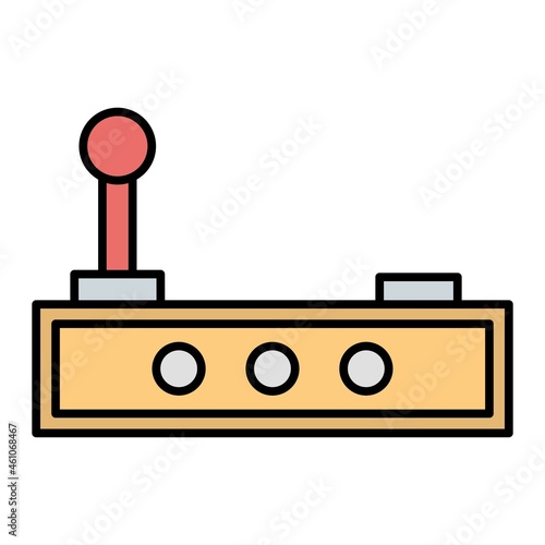 Vector Joystick Filled Outline Icon Design