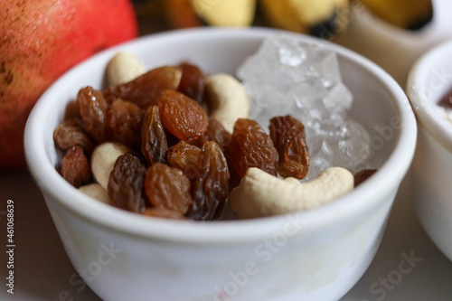 Mix In Bowl Of Dry Fruits. Healthy Mix