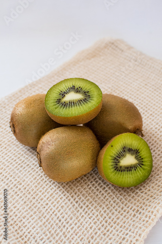 Close up Kiwis on the table in the central market