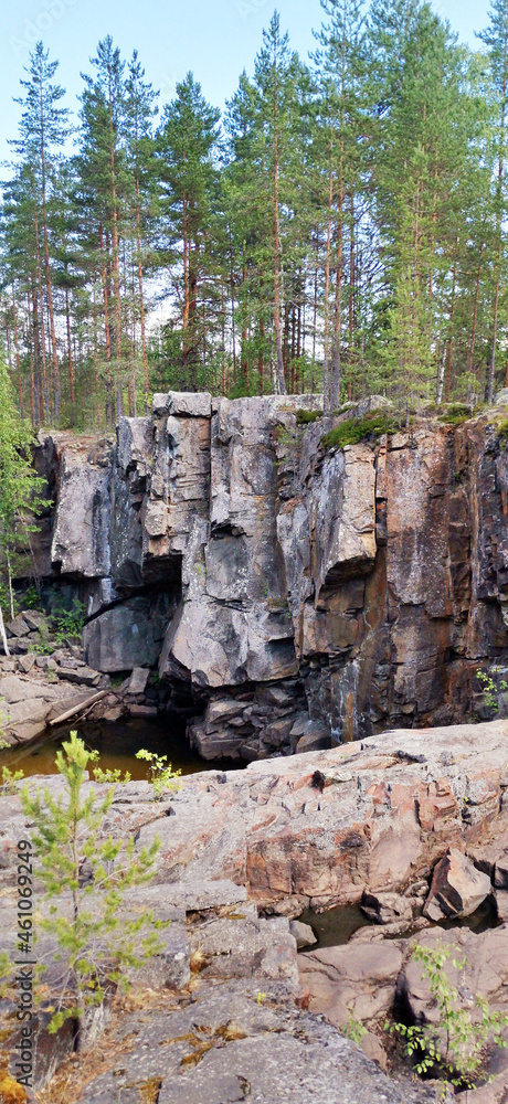 Fototapeta premium Forest and rocks Karelia