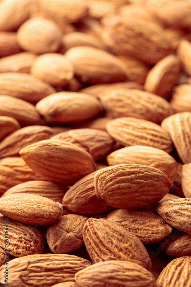 Fototapeta premium Almonds. Selective focus.