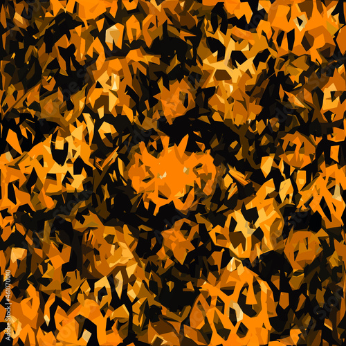 Abstract diagonal pattern from a modified image of a mixed autumn forest. Diagonal ornament in natural colors of autumn forest camouflage Leopard pattern.
