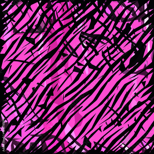 Abstract diagonal pattern from a modified image of a mixed autumn forest. Diagonal ornament in natural colors of autumn forest camouflage Leopard pattern.