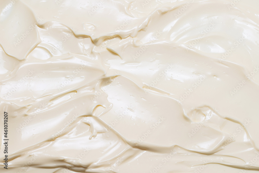 White whipped cream texture.