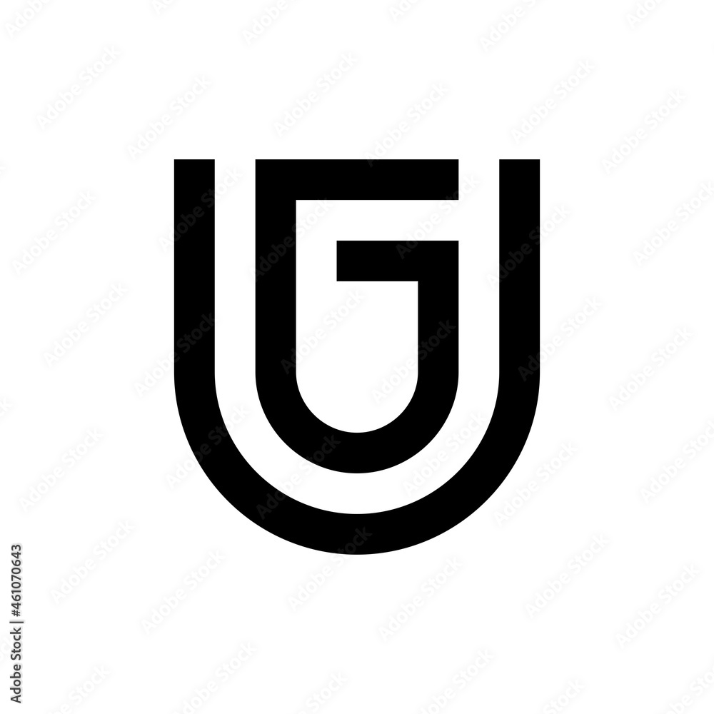 UG Initial letter monogram logo UG Initial letter monogram logo