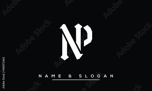 NP,  PN,  N,  P   Abstract Letters Logo Monogram