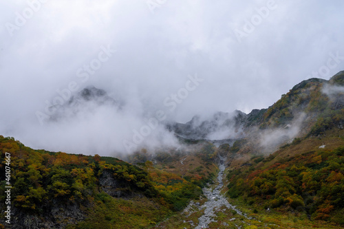 clouds over the mountains