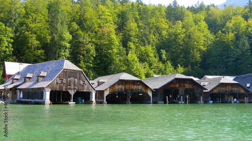 Bootshäuser am Königsee