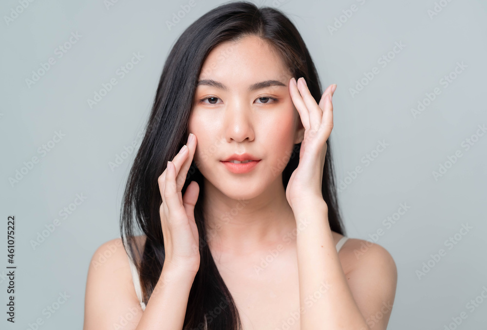 Beautiful young asian woman with clean fresh skin Beautiful young asian woman with clean fresh skin