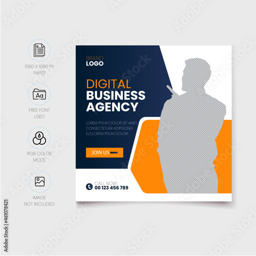 business social media posts template