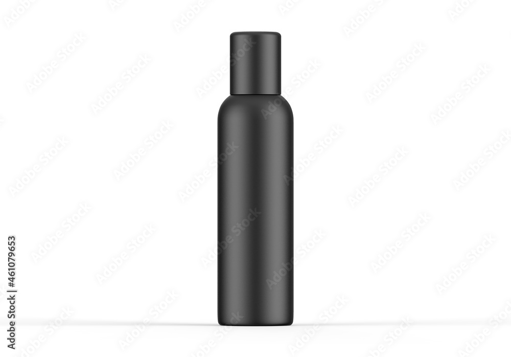 Metallic aerosol deodorant can mockup template on isolated white background, 3d illustration Metallic aerosol deodorant can mockup template on isolated white background, 3d illustration