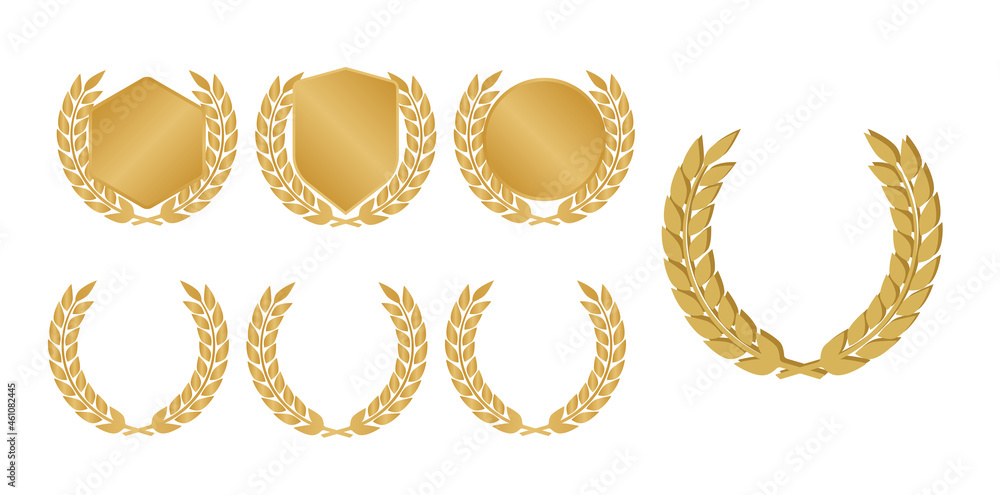 Laurel Wreaths Vector. Award signs with laurel wreath Laurel Wreaths Vector. Award signs with laurel wreath