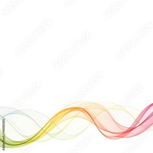 Abstract colorful background. The design element is a colored wave. Template for advertising, computer background. eps 10