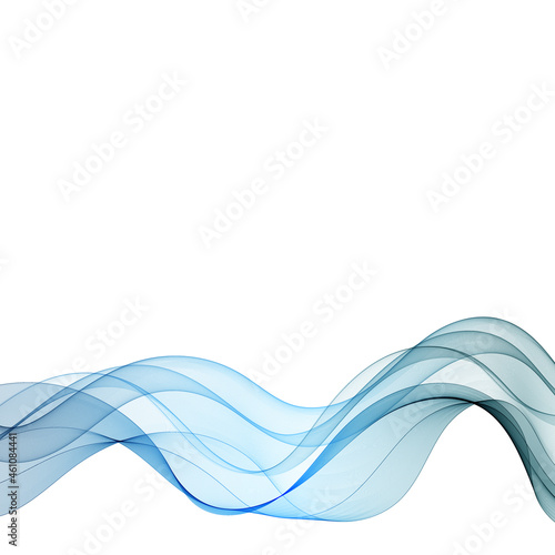 blue wave abstraction. Brochure Template. eps 10