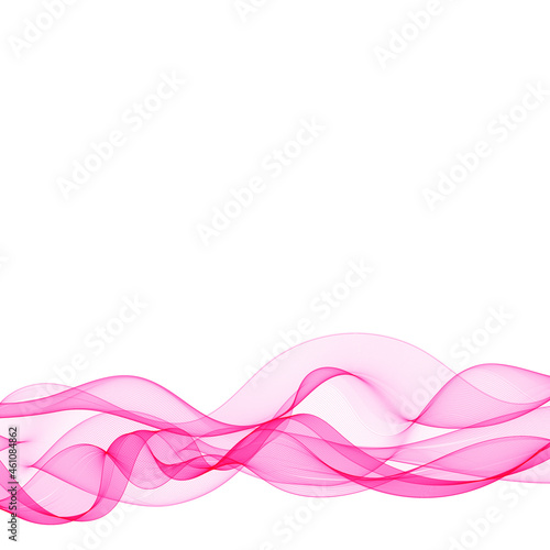 Abstract pink wave. Design element. eps 10