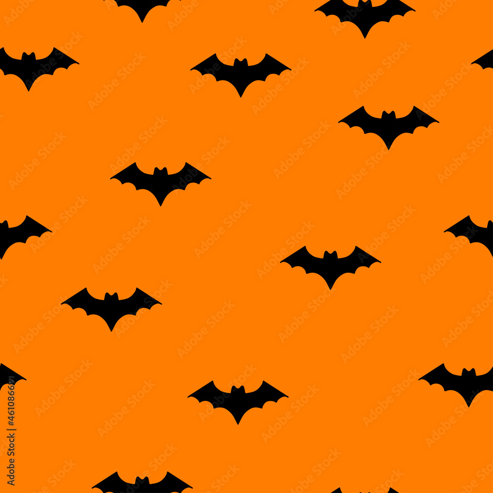 Fototapeta premium Seamless background with bats. Vector illustration. pattern