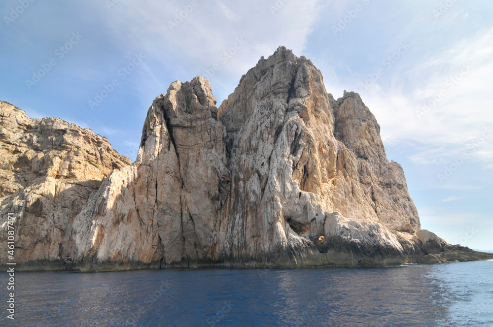 Limestone cliffs of the Capo Caccia cape at the Gulf of Alghero, Sardinia, Italy
Limestone cliffs of the Capo Caccia cape at the Gulf of Alghero, Sardinia, Italy