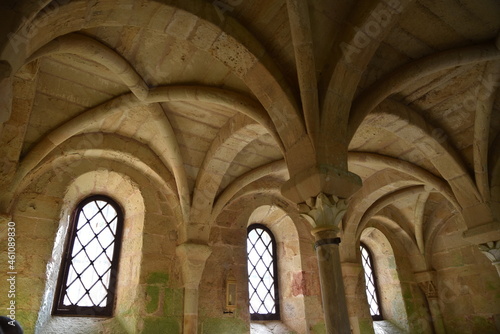 Salle capitulaire    l Abbaye de Fontfroide  France
