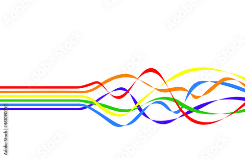 3d illustration LGBTQ rainbow flag. Freedom and love concept. Activism, community and freedom Concept.