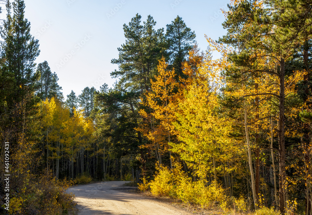 Scenery Autumn landscape in the Rocky Mountains of Colorado - Kenosha Pass Scenery Autumn landscape in the Rocky Mountains of Colorado - Kenosha Pass