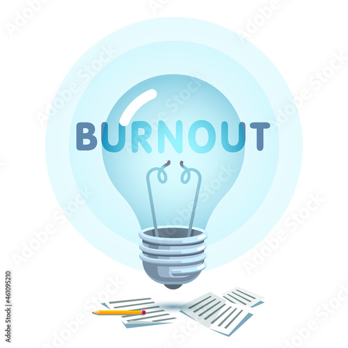 Creative burnout, lack of ideas problem concept
