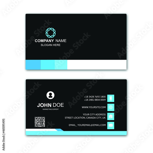Business Card Design Template Vector