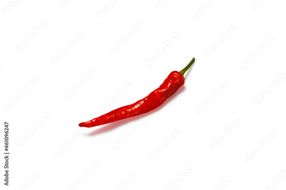 Isolated photo of red pepper on white background Isolated photo of red pepper on white background