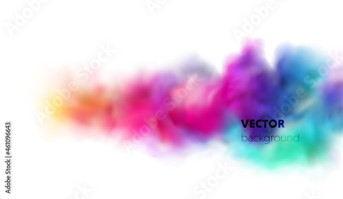 Holiday Abstract shiny color powder cloud design element