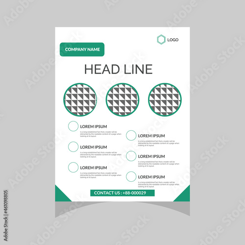 Vector illustration, a real estate flyer template can be used for all your needs, suitable for all property-related businesses
