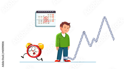 Recurrent work pressure peaks, overwork stress