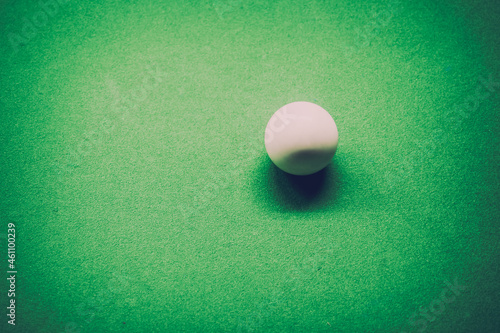 Wallpaper Mural Top view of white snooker ball on the snooker table Torontodigital.ca