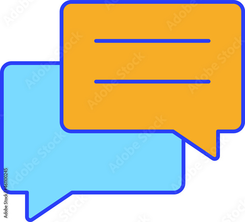 Message Bubbles Isolated Vector icon which can easily modify or edit