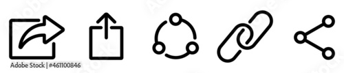 Share icon set. Connection symbol. Connect, data sharing. link symbol. Sharing sign. vector illustration
