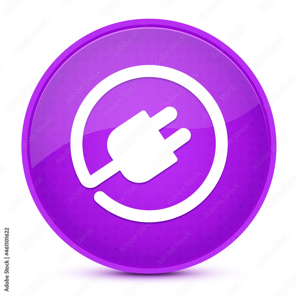 Electric plug aesthetic glossy purple round button abstract Electric plug aesthetic glossy purple round button abstract