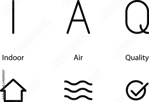 Indoor Air Quality icon , vector
