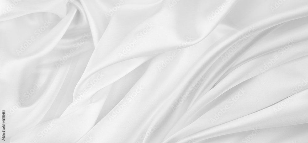 White silk fabric lines White silk fabric lines