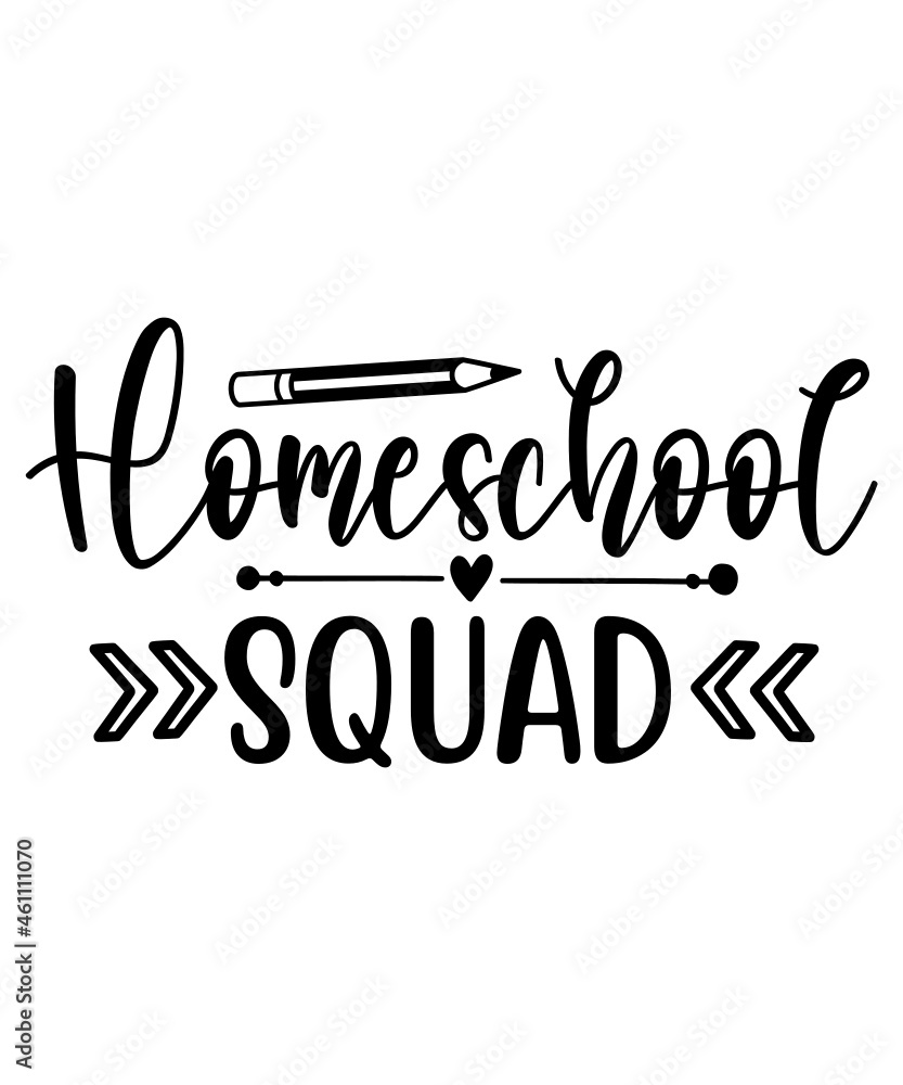 Naklejka premium Homeschool Svg Bundle, dxf, eps, png ,Back to School, Mom svg Design Kids'momlife svg, Quarantine Bundle, Homeschool Mom svg, dxf, homeschool teacher, Digital DownloadHomeschool Bundle