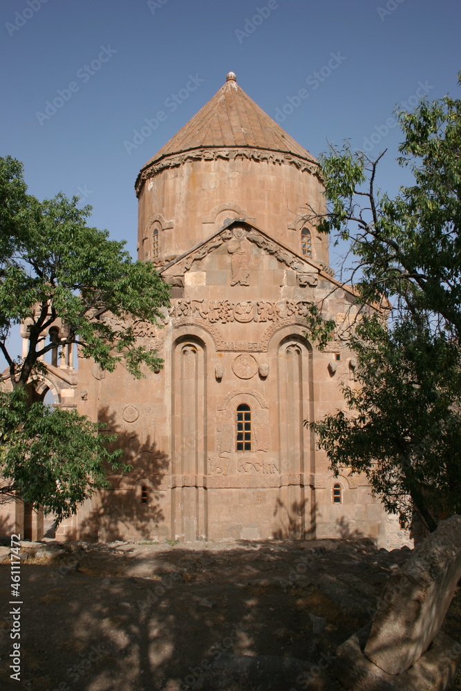 The Cathedral of the Holy Cross  on Aghtamar Island, in Lake Van in eastern Turkey, is a medieval Armenian Apostolic cathedral, built as a palatine church for the kings of Vaspurakan and later servin