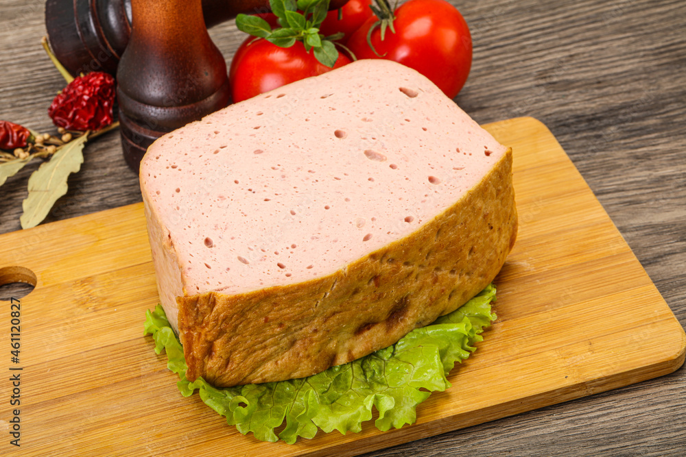 Homemade baked traditional meat loaf Homemade baked traditional meat loaf
