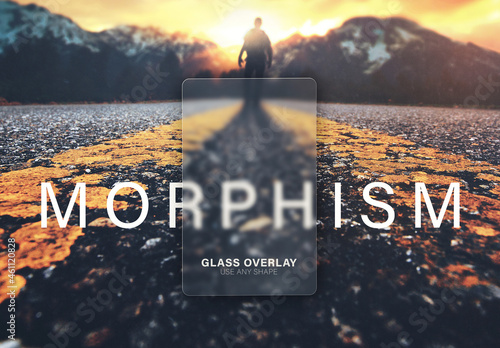 Glass Morphism Overlay Effect