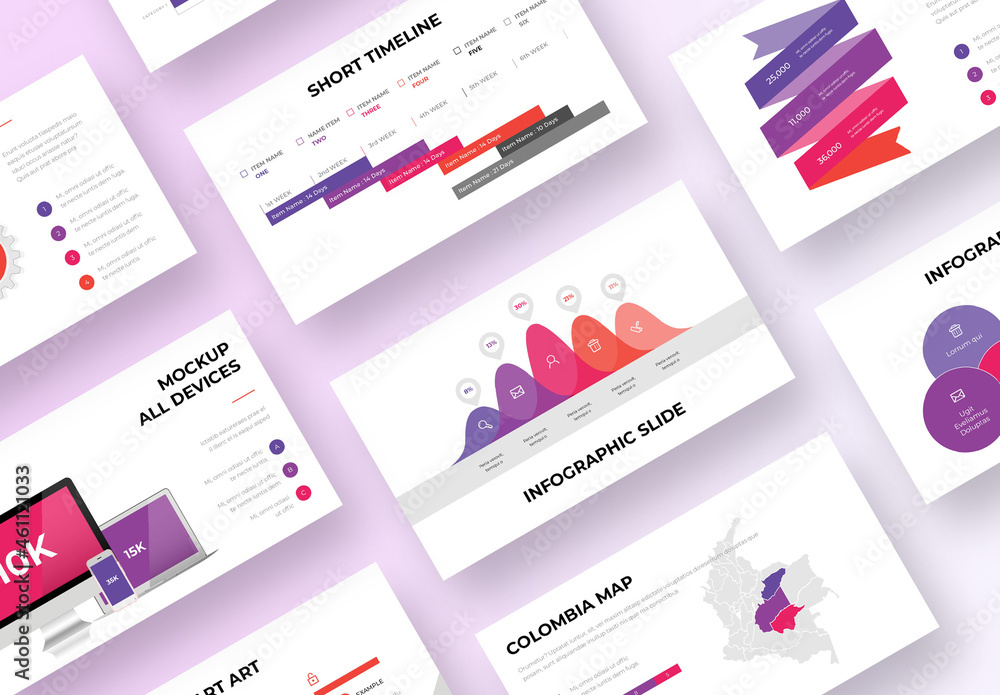 Infographic Presentation Stock Template | Adobe Stock