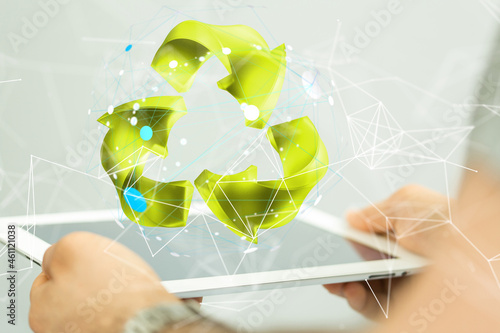 Recycle business digital. eco