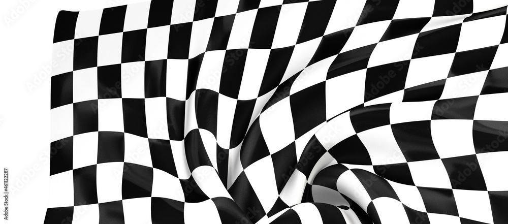 Obraz premium checkered flag, end race background